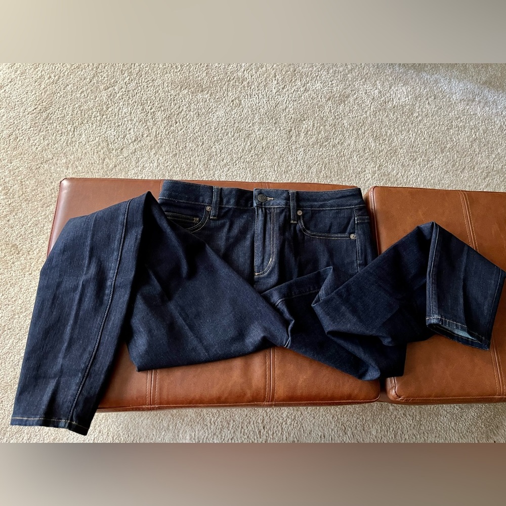 Lands End Dark Blue Denim Jeans